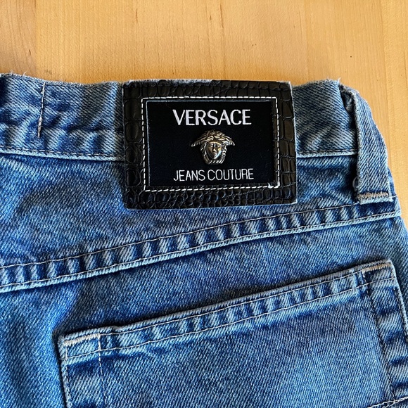 Versace Couture 🇮🇹 high waisted Mom jeans size 30 *Made in Italy Vintage 90’s - Picture 5 of 13
